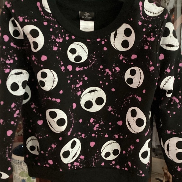 Black and Pink Skull Kids Sweatshirt - Picture 1 of 1